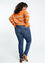 Slim jeans 'Louise' L34 met zakdetails