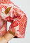 Geknoopte blouse in viscose bedrukt met grote, vage bloemen