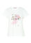 T-shirt met opdruk van bloemen en bubbels