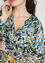 Geknoopte blouse in viscose met grafische print