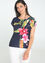 Cassis - T-shirt met blad- en bloemenprint