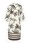Korte jurk in viscose met safariprint