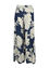 Kick-flare broek in viscose met Japanse bloemenprint