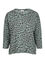 Tuniek in sweaterstof met dierenhuidprint, Turquoise