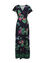 Lange jurk met geborduurde bloemenprint