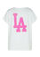 T-shirt met 'LA' opdruk