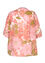 Geknoopte blouse in viscose bedrukt met grote, vage bloemen